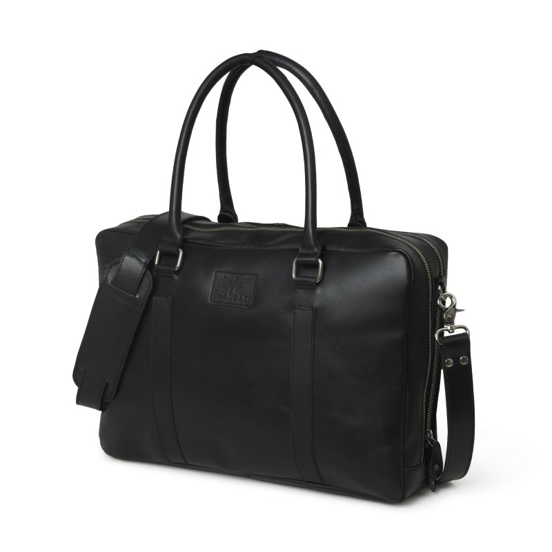 Premium Black Leather Briefcase - Stylish Executive Bag for Office, 16 Inch Premium Black Leather Briefcase - Stylish Executive Bag for Office, 16 Inch