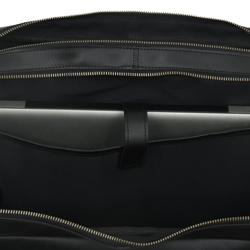 Premium Black Leather Briefcase - Stylish Executive Bag for Office, 16 Inch Premium Black Leather Briefcase - Stylish Executive Bag for Office, 16 Inch